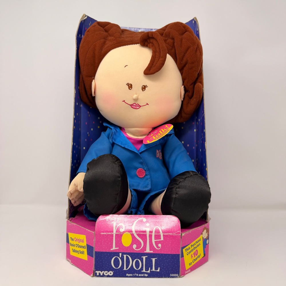 Vintage 1997 Rosie O'Donnell Talking O'Doll TYCO 34609 Works Open Box 15 inch